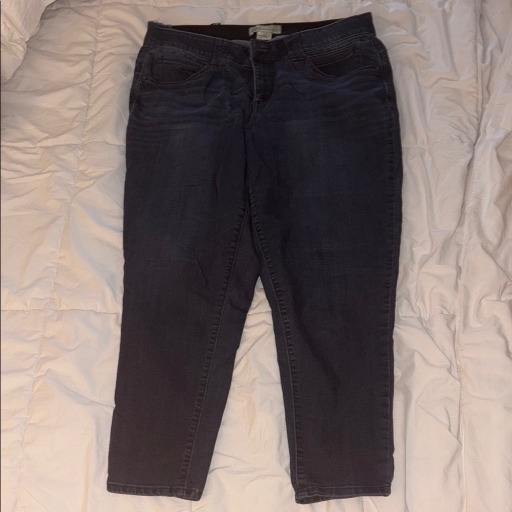 Democracy Blue Ankle Cropped Jeans